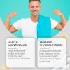 Googeer Dietary Supplement Capsules, Men's Strength Enhancement Capsules Body Therapy