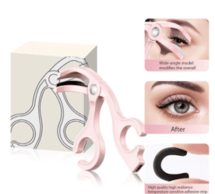 Portable Electric Heated Lash CurlerRechargeable With Sensing Heating Silicone PadUSB Fast Charging Pink And White EyelashCosmetic Makeup Plastic (Option: As shown in the picture)